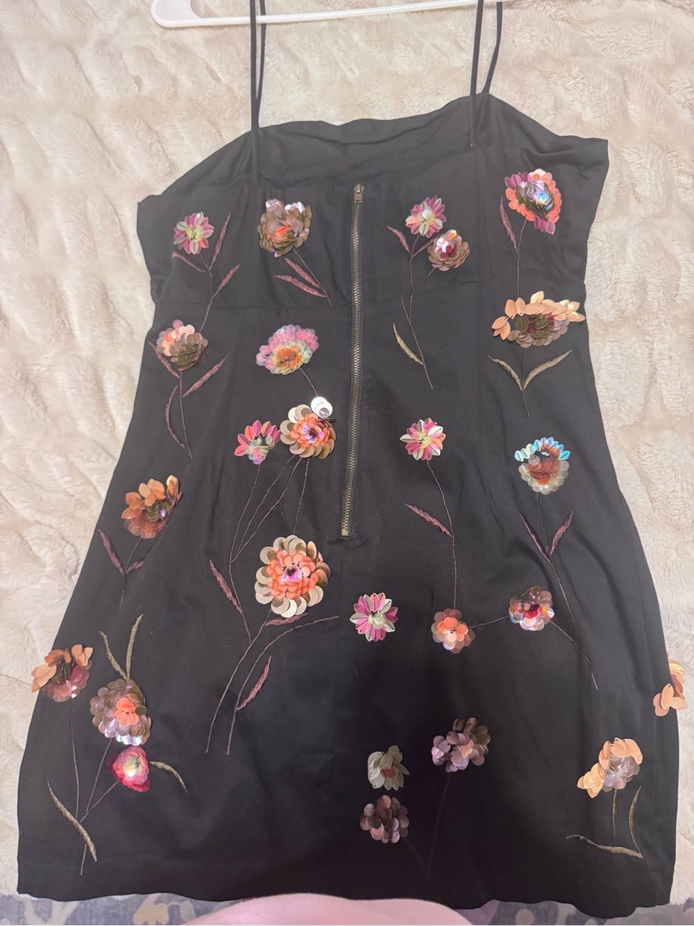 Maeve by Anthropologie Flower sequin mini dress - Picture 2 of 3